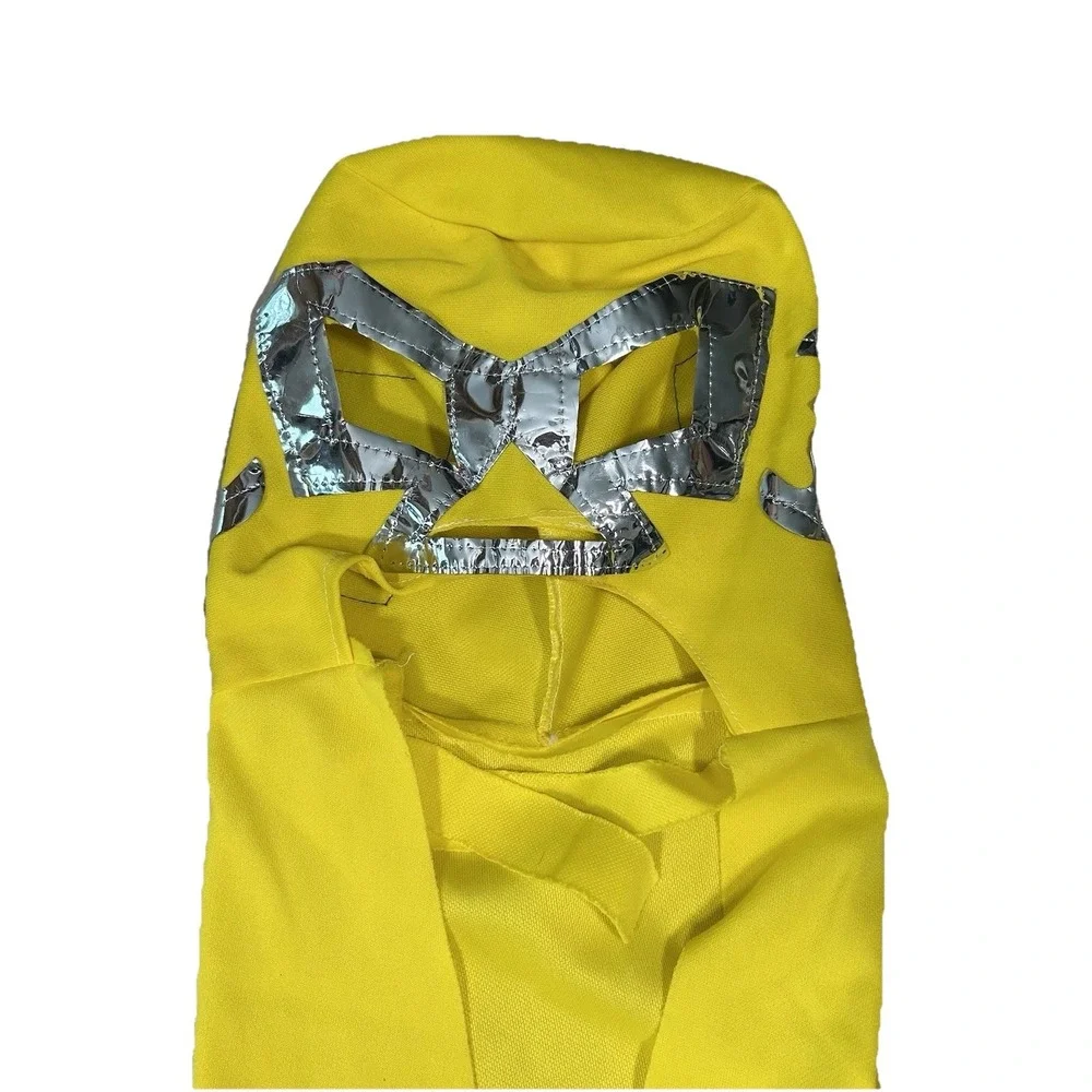 Dr. Wagner Cape and Mask‎ 1 Piece Yellow w Graphic on Cape Youth One Size